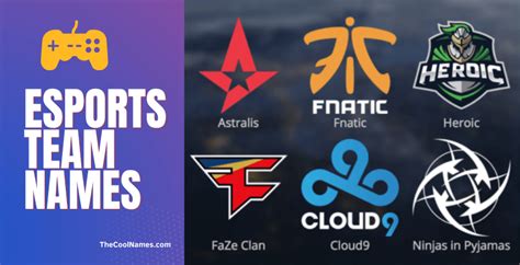 good team names for esports.